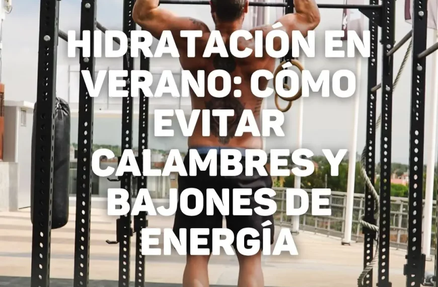 Hidratación en verano: cómo evitar calambres y bajones de energía